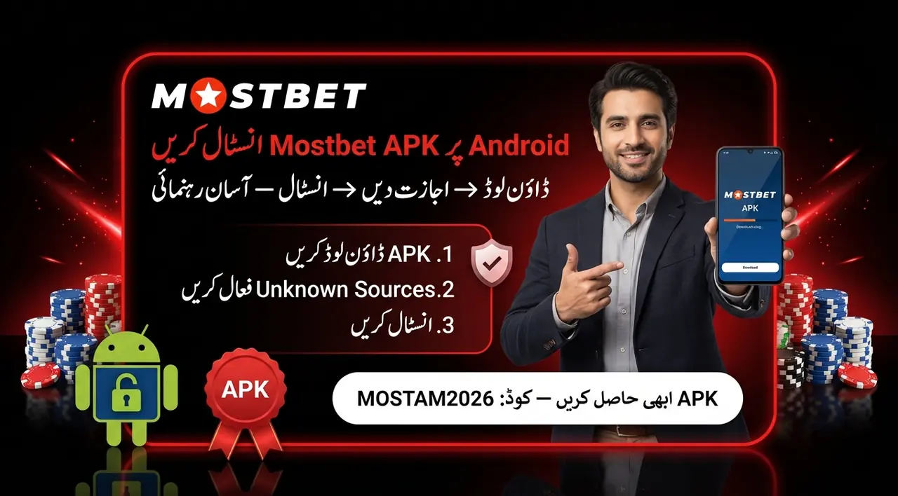 Android پر Mostbet ایپ انسٹالیشن